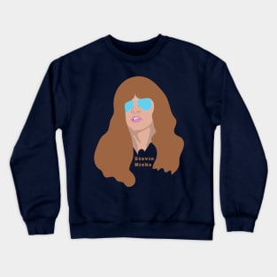 Stevie Nicks Retro - Young Mystic FanArt cartoon illustration Crewneck Sweatshirt